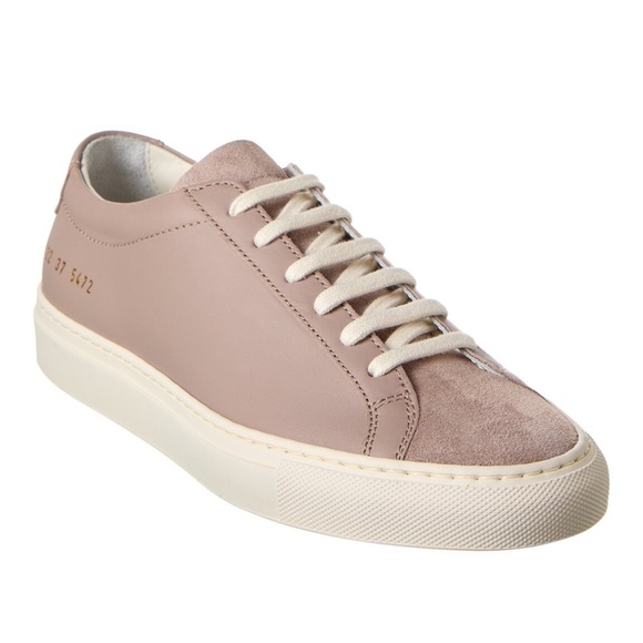 Womens Common Projects Achilles Taupe Suede Leather Size 37 - Picture 1 of 8